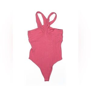 Forever 21 Vibrant Pink Knit bodysuit size XL